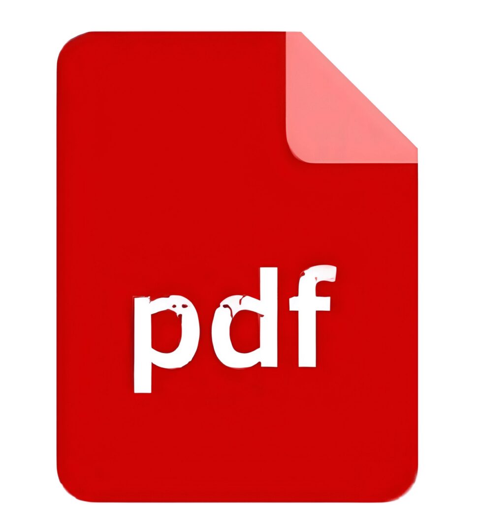 PDF file symbol in red
